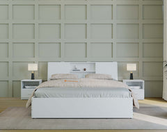 Allen Non Storage Bed White - Queen Size