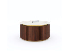 Marcella Fluted Coffee Table - Indian Marble