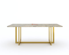 Rodano dining table with Australian Onyx Top - 6 Seater