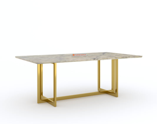 Rodano dining table with Australian Onyx Top - 6 Seater