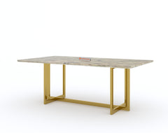 Rodano dining table with Australian Onyx Top - 6 Seater