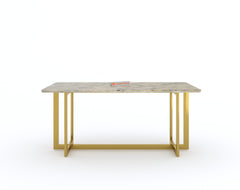 Rodano dining table with Australian Onyx Top - 4 Seater