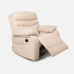 Vivo 1 Seater Cream Rotation Manual Recliner