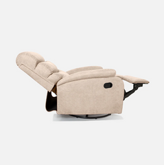 Abiza 1 Seater Cream Rotation Manual Recliner