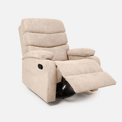 Abiza 1 Seater Cream Rotation Manual Recliner