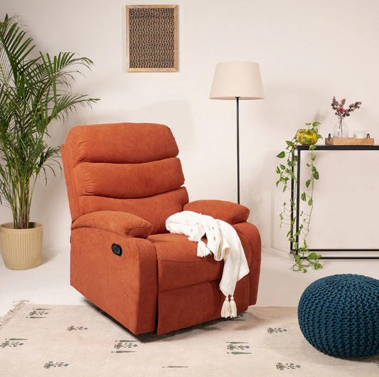 Abiza 1 Seater Rust Rotation Manual Recliner