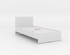 Luco Single Bed without Storage in White