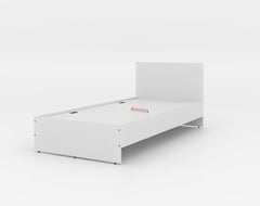 Luco Single Bed without Storage in White