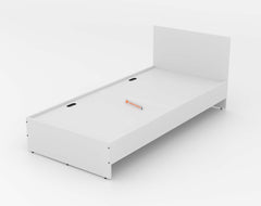 Luco Single Bed without Storage in White