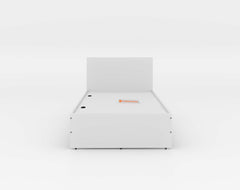 Luco Single Bed without Storage in White