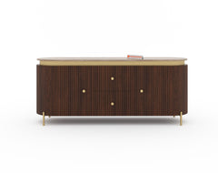 Marcella Fluted Sideboard Cabinet - 6 Feet