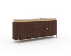 Marcella Fluted Sideboard Cabinet - 6 Feet