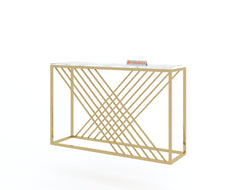 Xero Console Table with White Engineered Marble Top