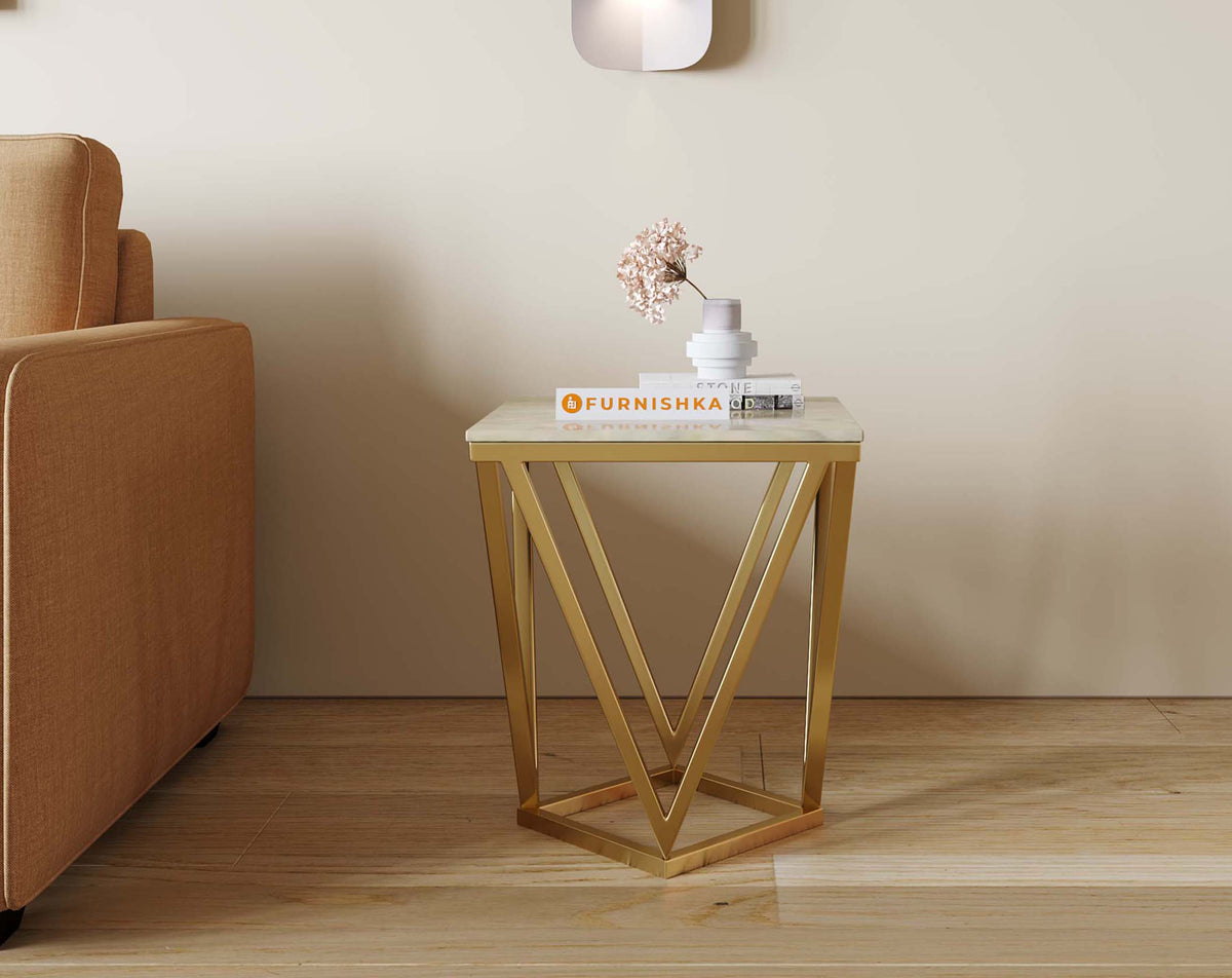 Solaia Side Table with Australian Onyx Top