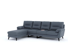 Suntory 3 Seater Sectional Leather Sofa - LHS