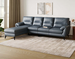 Suntory 3 Seater Sectional Leather Sofa - LHS