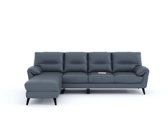 Suntory 3 Seater Sectional Leather Sofa - LHS