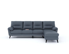 Suntory 3 Seater Sectional Leather Sofa - RHS