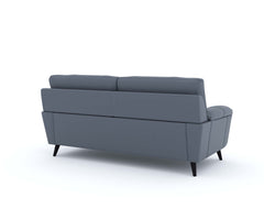 Suntory Leather 3 Seater Sofa - Ocean Blue Finish