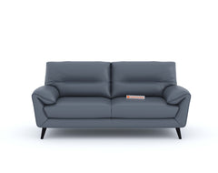 Suntory Leather 3 Seater Sofa - Ocean Blue Finish