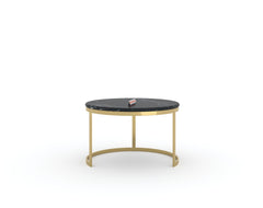 Arcus Nesting Coffee Table with Black Engineered Marble Top