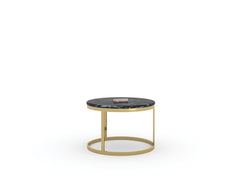 Arcus Nesting Coffee Table with Black Engineered Marble Top