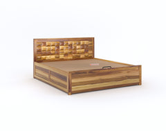 Teeva Queen Size Hydraulic Bed in Teak