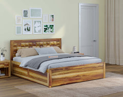 Teeva Queen Size Hydraulic Bed in Teak