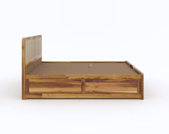 Tamara Queen Size Hydraulic Bed in Teak