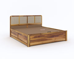 Tamara Queen Size Hydraulic Bed in Teak