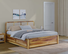 Tamara King Size Hydraulic Bed in Teak