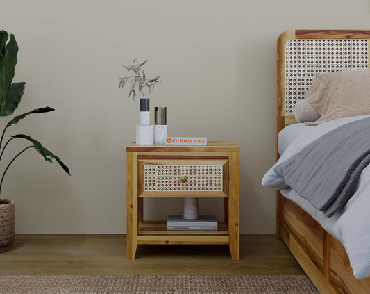 Tamara Bedside Table in Teak