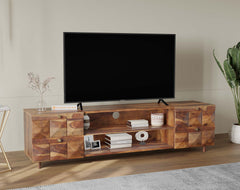 Nova Palvich Sheesham TV Unit with 4 Drawers