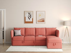 Illia 3 Seater Sectional Sofa cum Bed - RHS