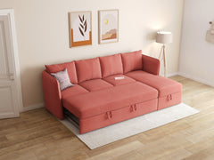 Illia 3 Seater Sectional Sofa cum Bed - RHS