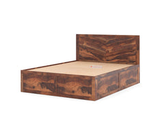 King Chevora Box Bed in Sheesham