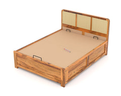 Tamara King Size Teak Bed - Hydraulic Storage