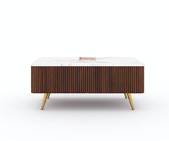 Marcella Fluted Rectangle Coffee Table - IM