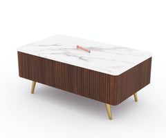 Marcella Fluted Rectangle Coffee Table - IM