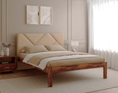 Agatha Sheesham Bed Frame Non Storage - Queen Size