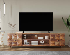 Nova Palvich Sheesham TV Unit with 4 Drawers