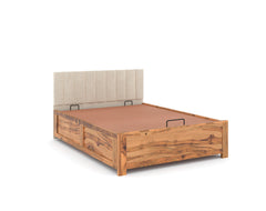 Augustus Teak Bed Frame Hydraulic Storage - King Size