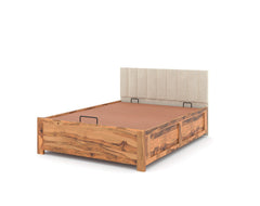 Augustus Teak Bed Frame Hydraulic Storage - King Size