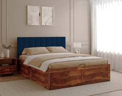 Augustus Sheesham Bed Hydraulic Storage - King Size