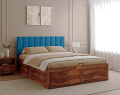 Augustus Sheesham Bed Hydraulic Storage - King Size