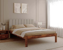 Augustus Sheesham Bed Non Storage - Queen Size