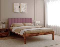 Augustus Sheesham Bed Non Storage - Queen Size