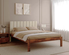 Augustus Sheesham Bed Non Storage - Queen Size