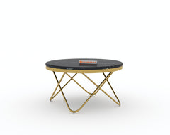 Clos Coffee Table with Black Engineered Marble Top