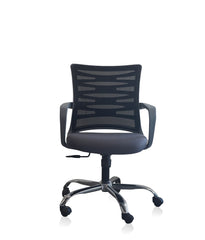 Kabil Mid Back Office Chair - Grey Back & Grey Seat